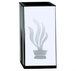 STAINLESS STEEL VASE WITH FLAME